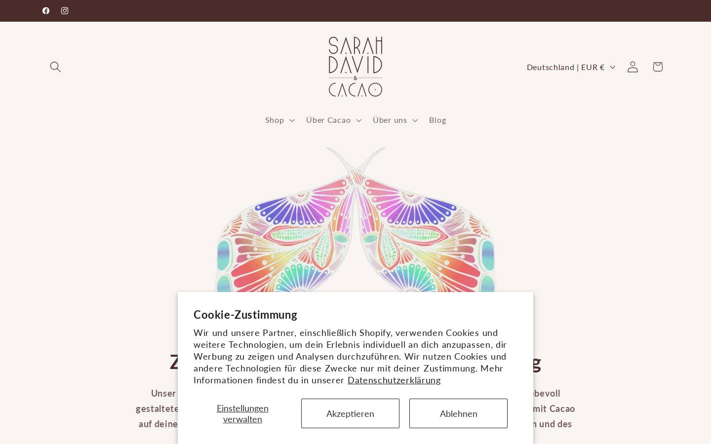 sadacacao.com homepage screenshot