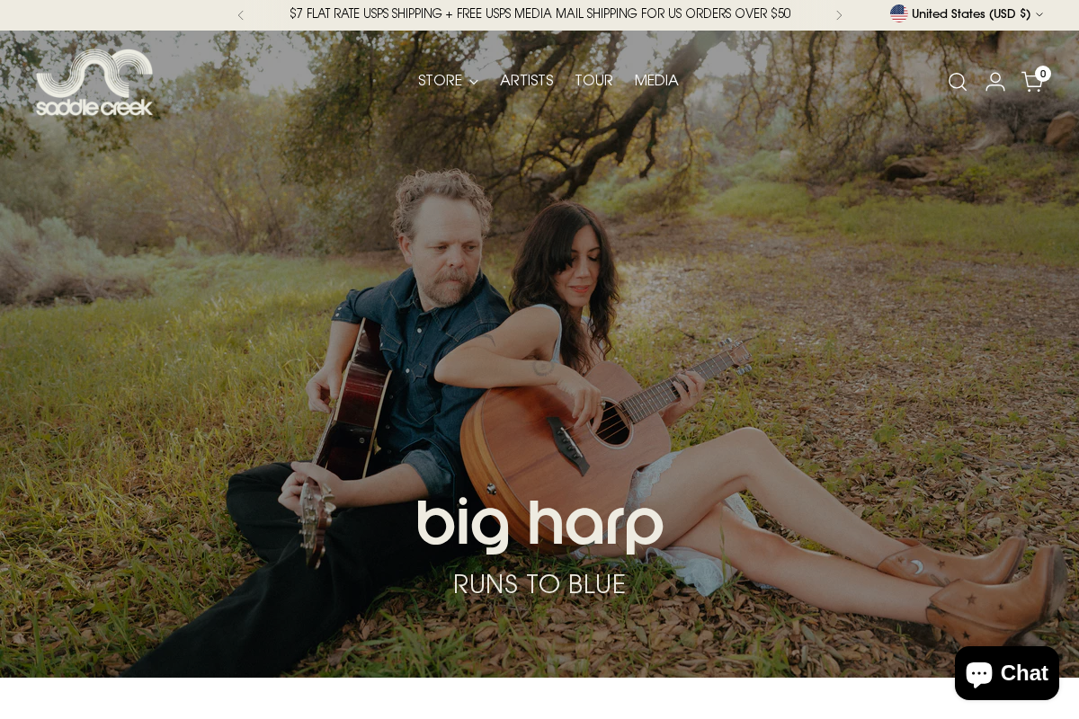 Saddle Creek homepage screenshot