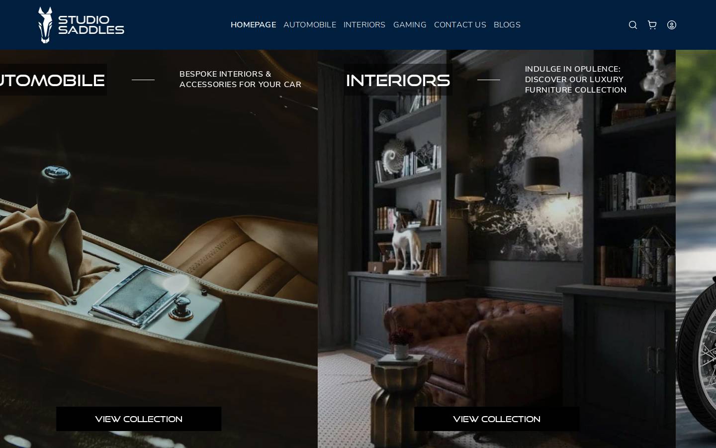 saddles.studio homepage screenshot