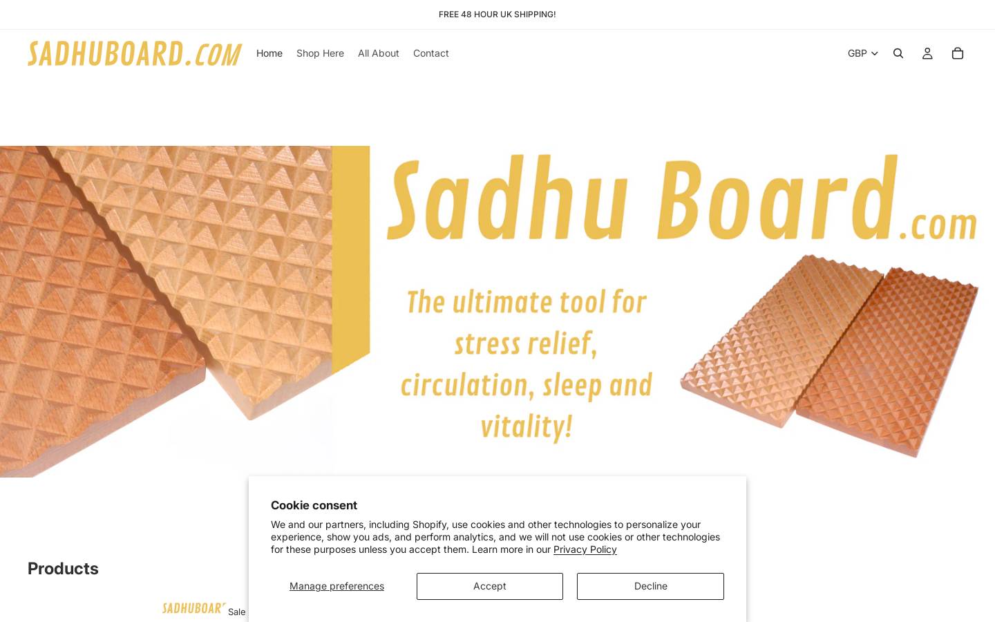 sadhuboard.com homepage screenshot