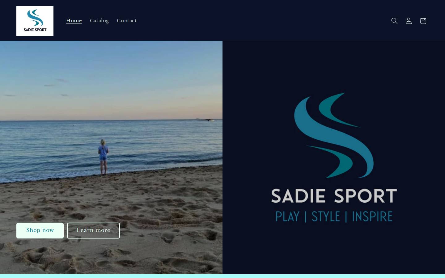 sadiesport.com homepage screenshot