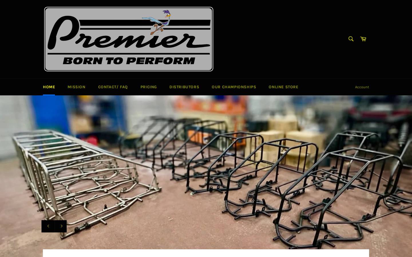 sadlerkarting.com homepage screenshot