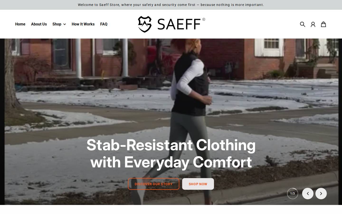saeff.com homepage screenshot