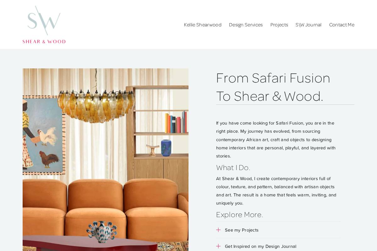 safarifusion.com.au homepage screenshot