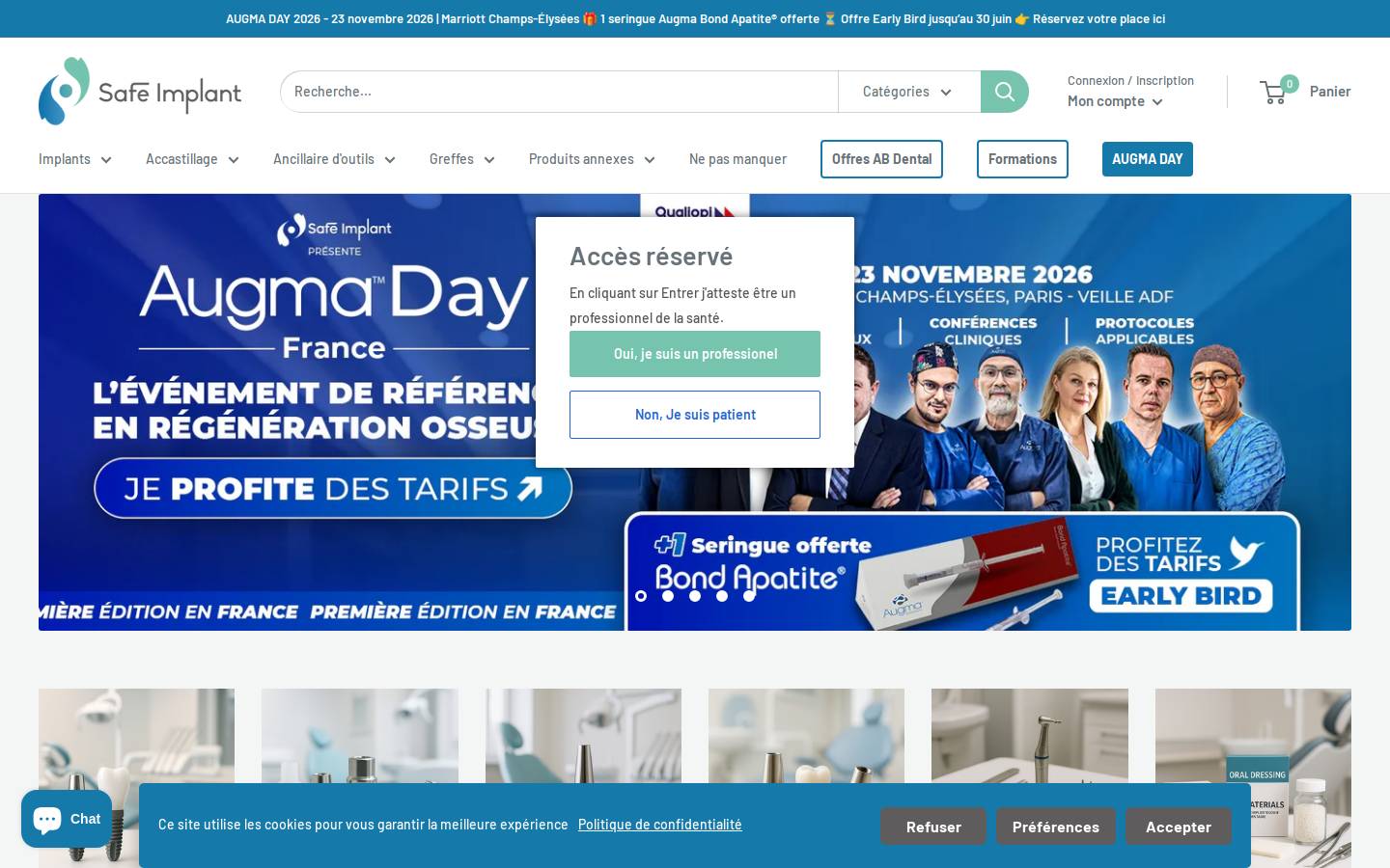 safe-implant.fr homepage screenshot
