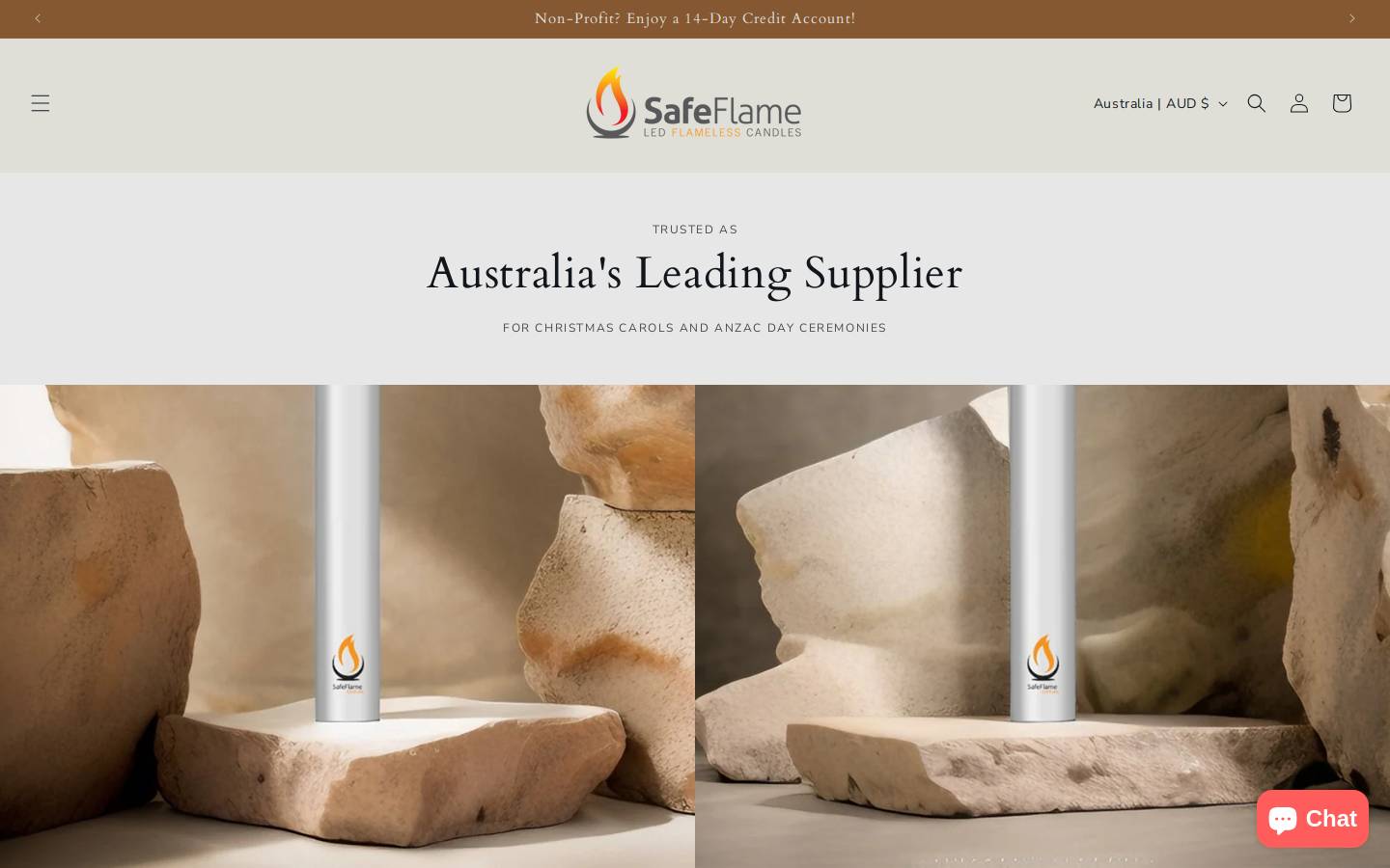 safeflame.com.au homepage screenshot