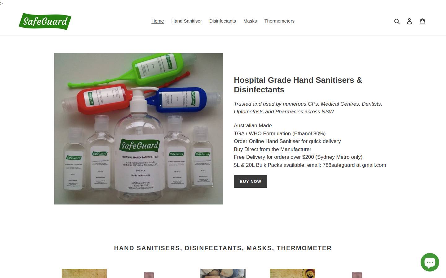 safeguardau.com homepage screenshot