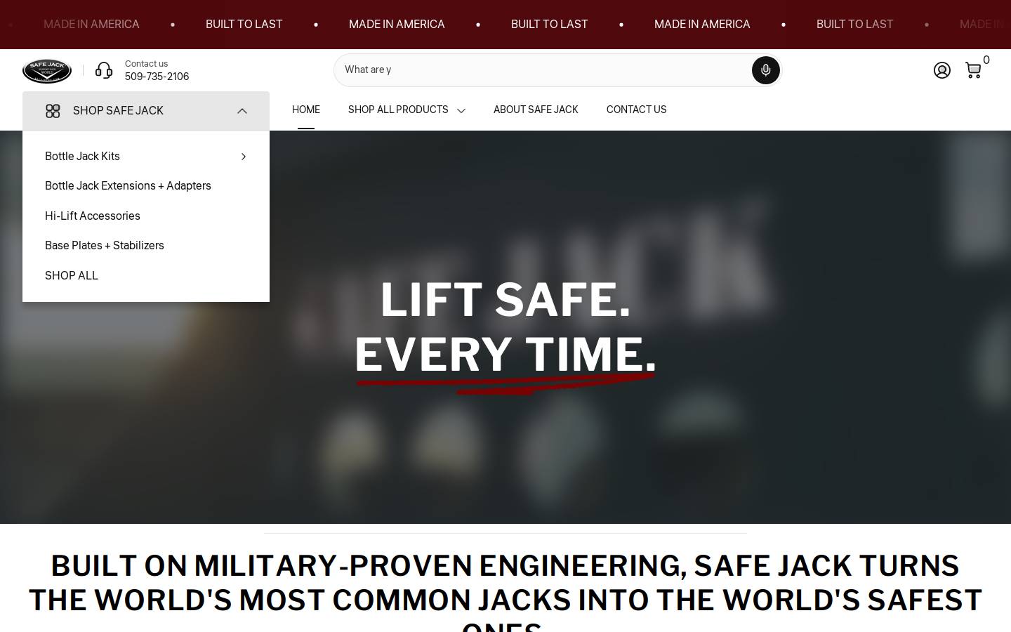 safejacks.com homepage screenshot