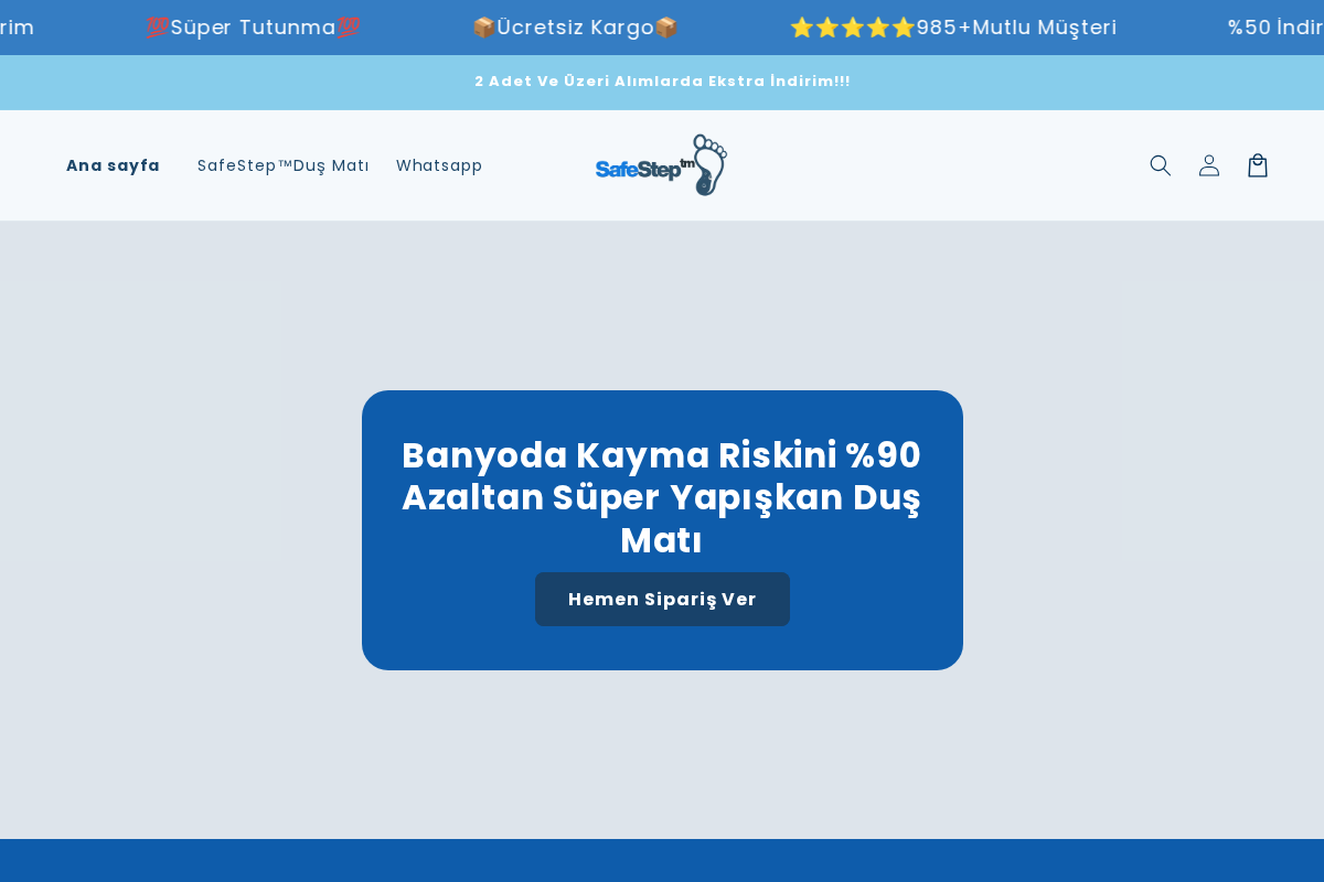 SafeStep homepage screenshot