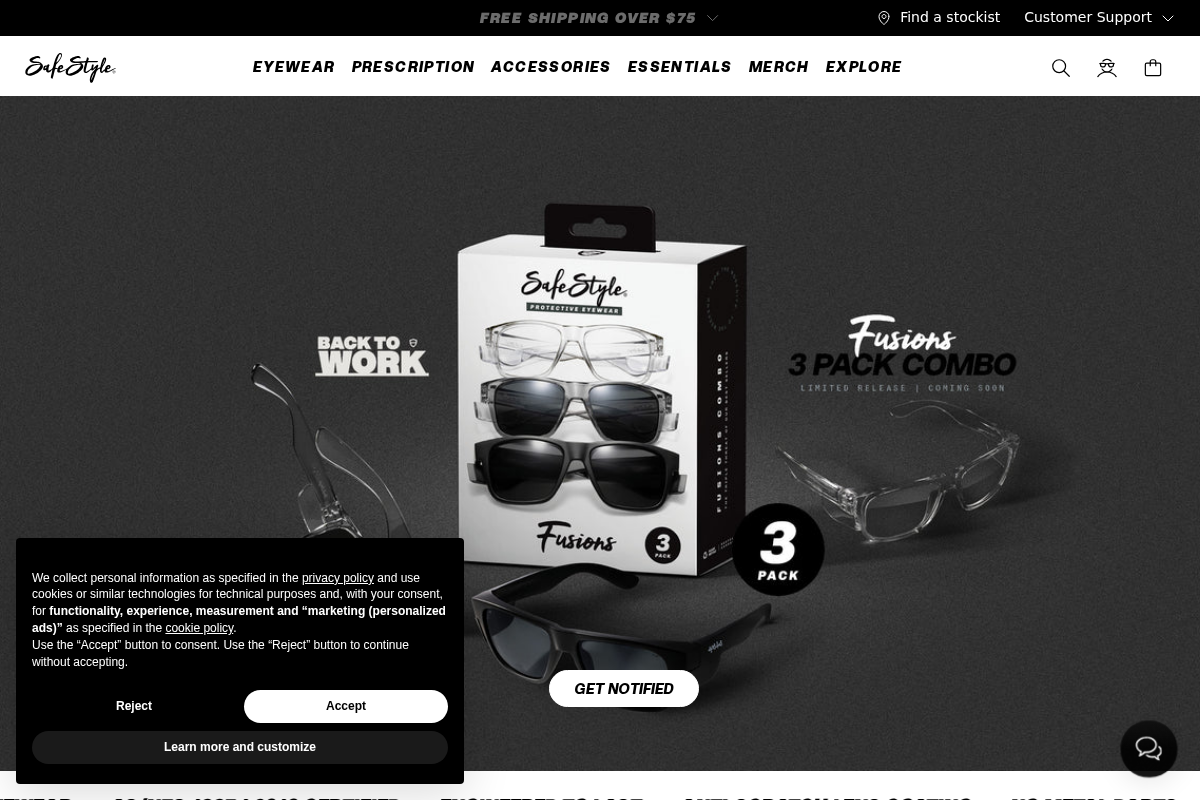 Safestyle homepage screenshot