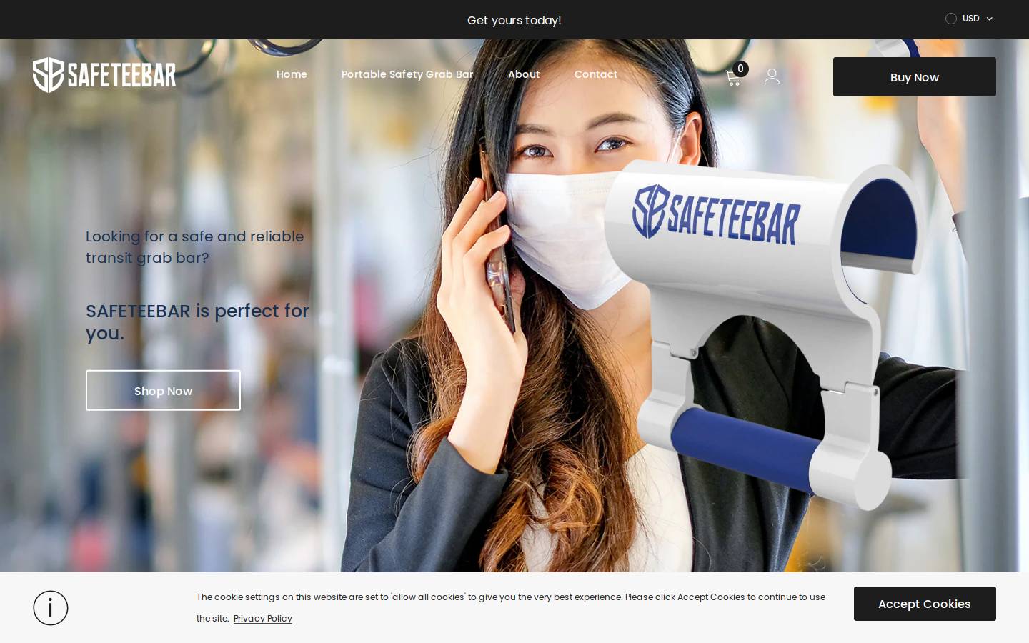 safeteebar.com homepage screenshot