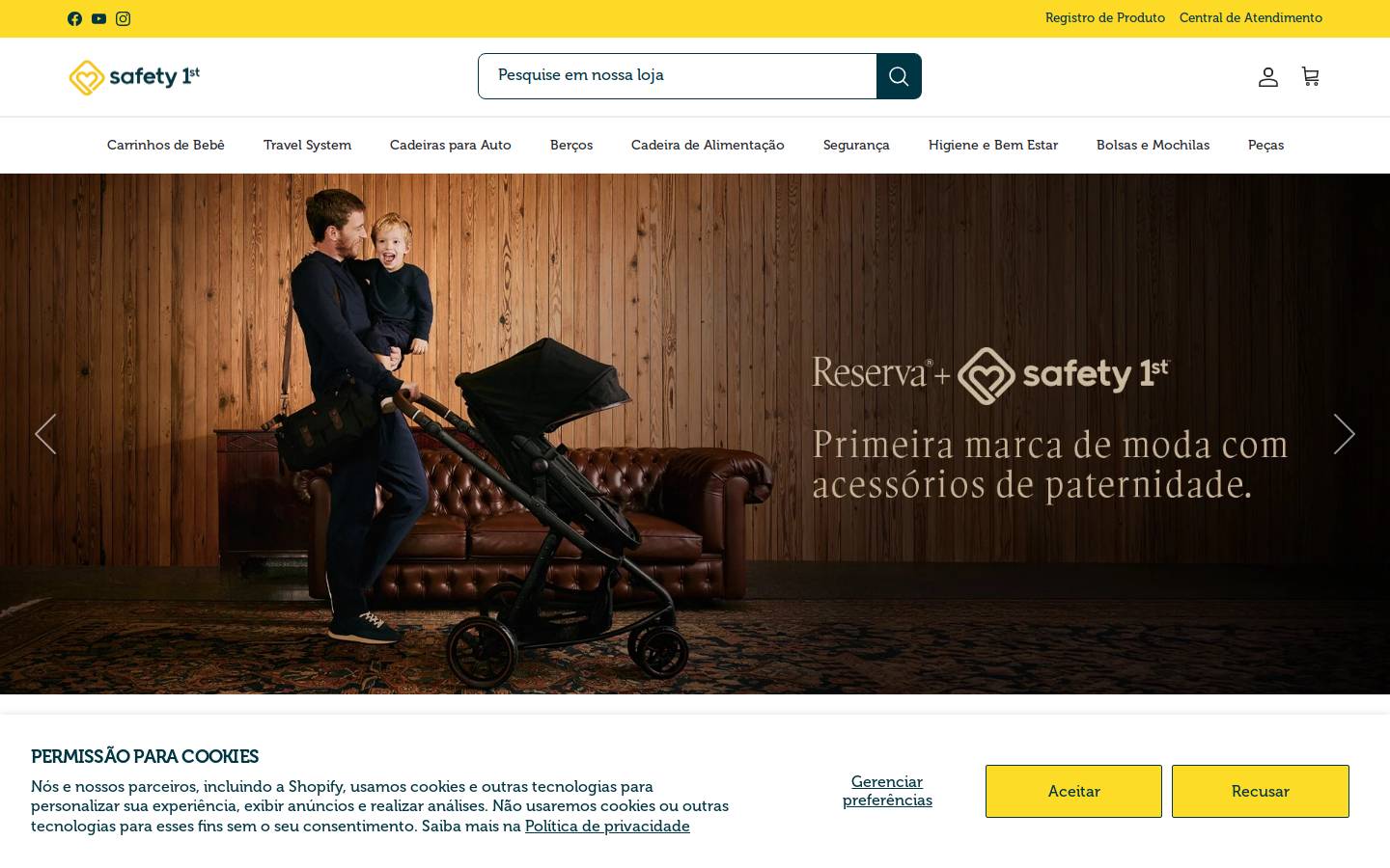 Safety 1st homepage screenshot
