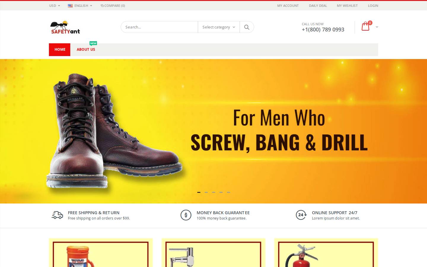 safetyant.com homepage screenshot