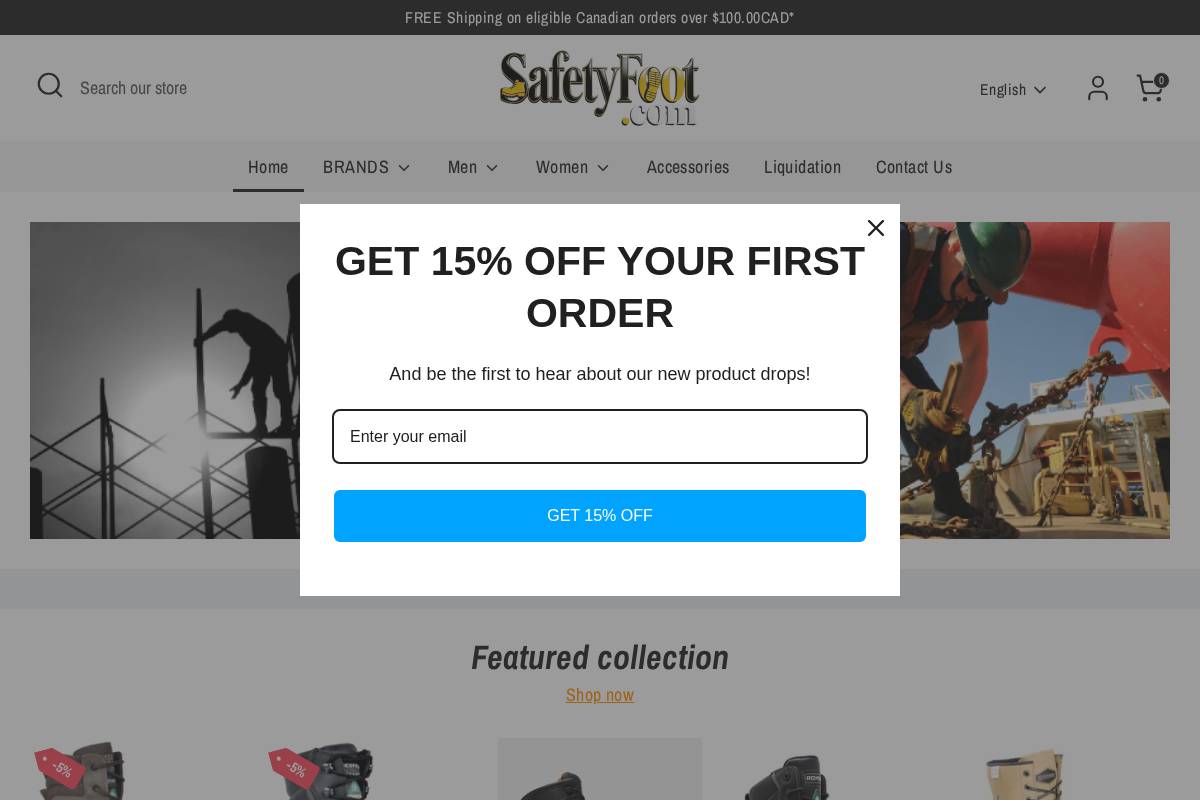 safetyfoot.com homepage screenshot