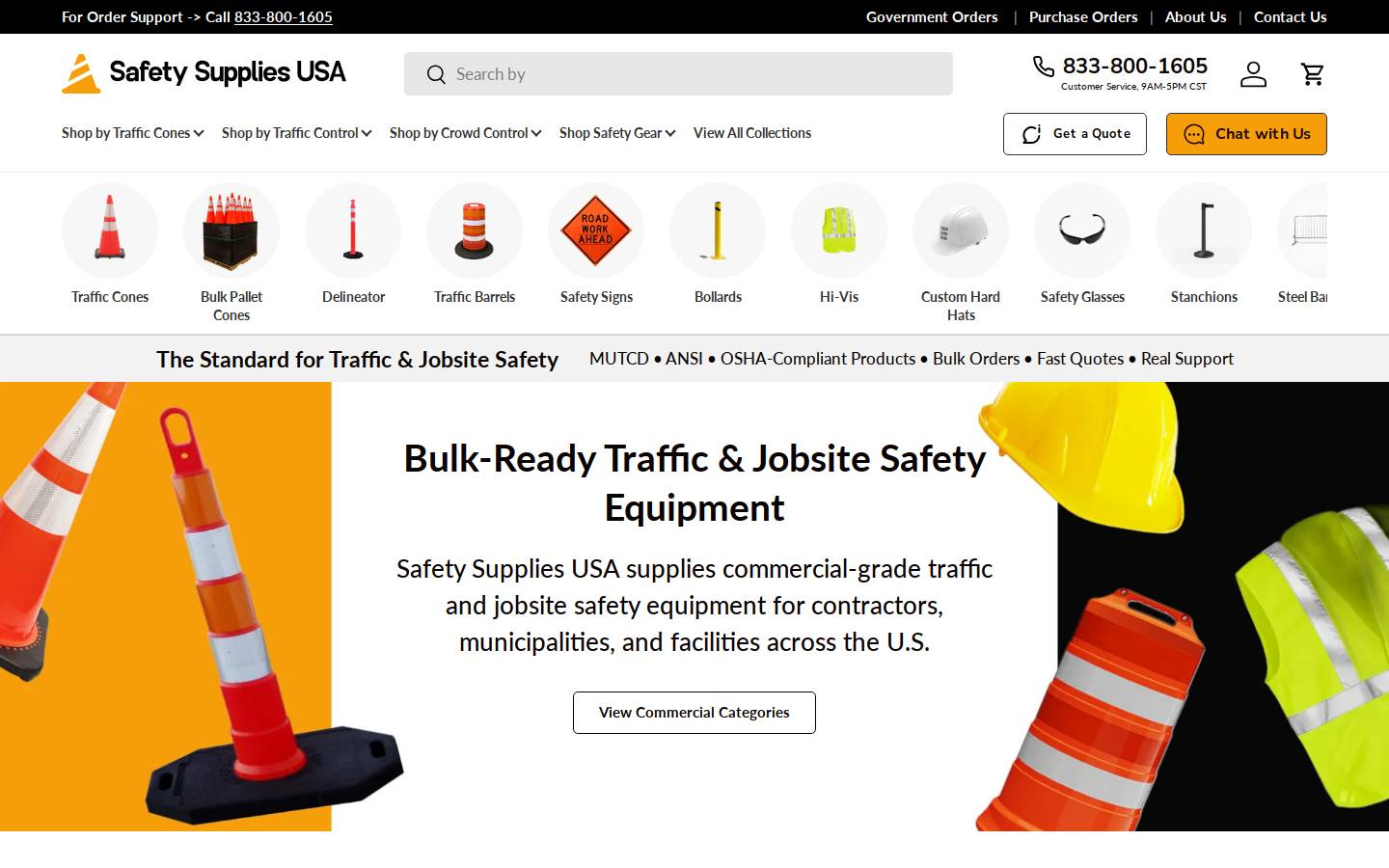 safetysuppliesusa.com homepage screenshot