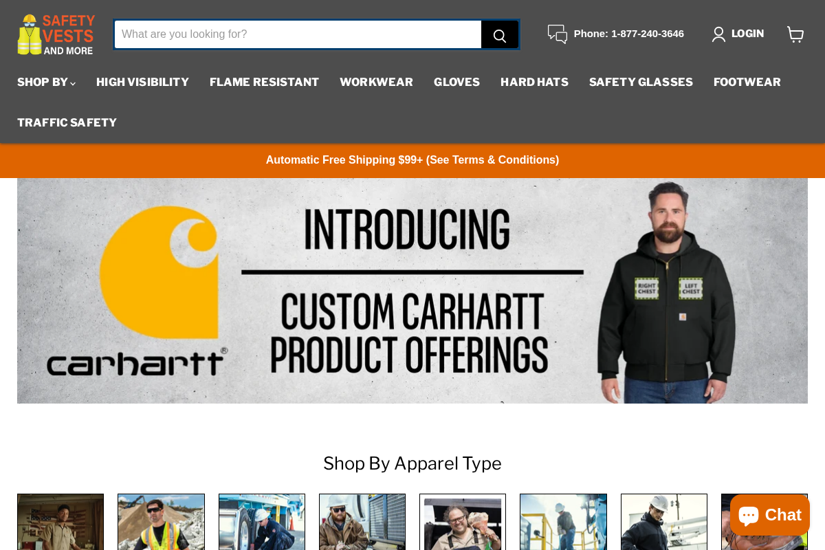 Safety Vests and More homepage screenshot