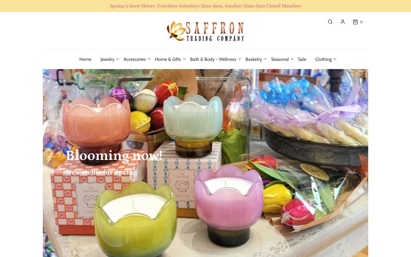 saffrontradingcompany.com homepage screenshot