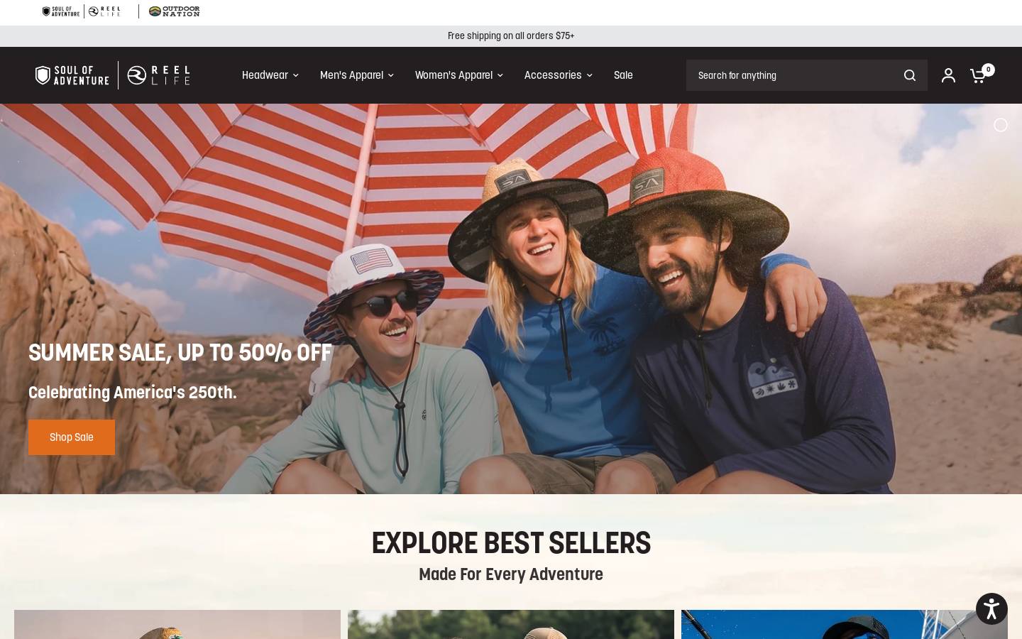SA Company homepage screenshot