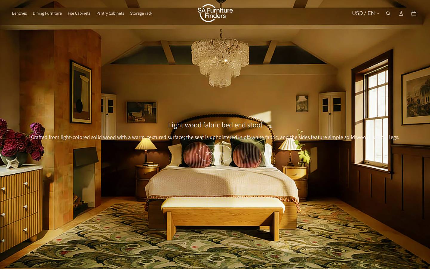 safurniturefinders.com homepage screenshot