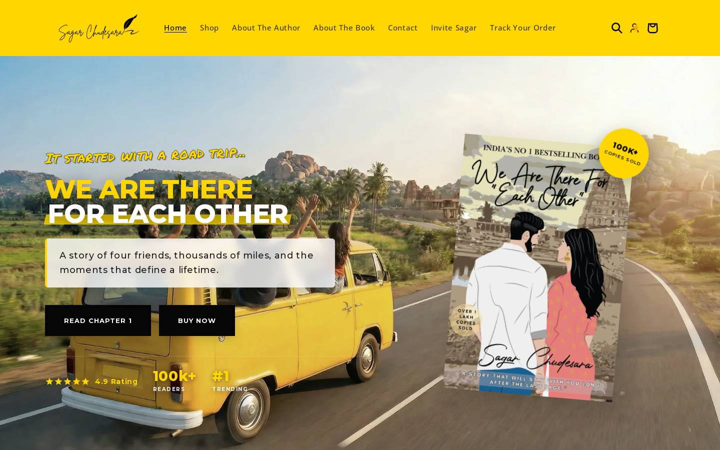 sagarchudesara.com homepage screenshot