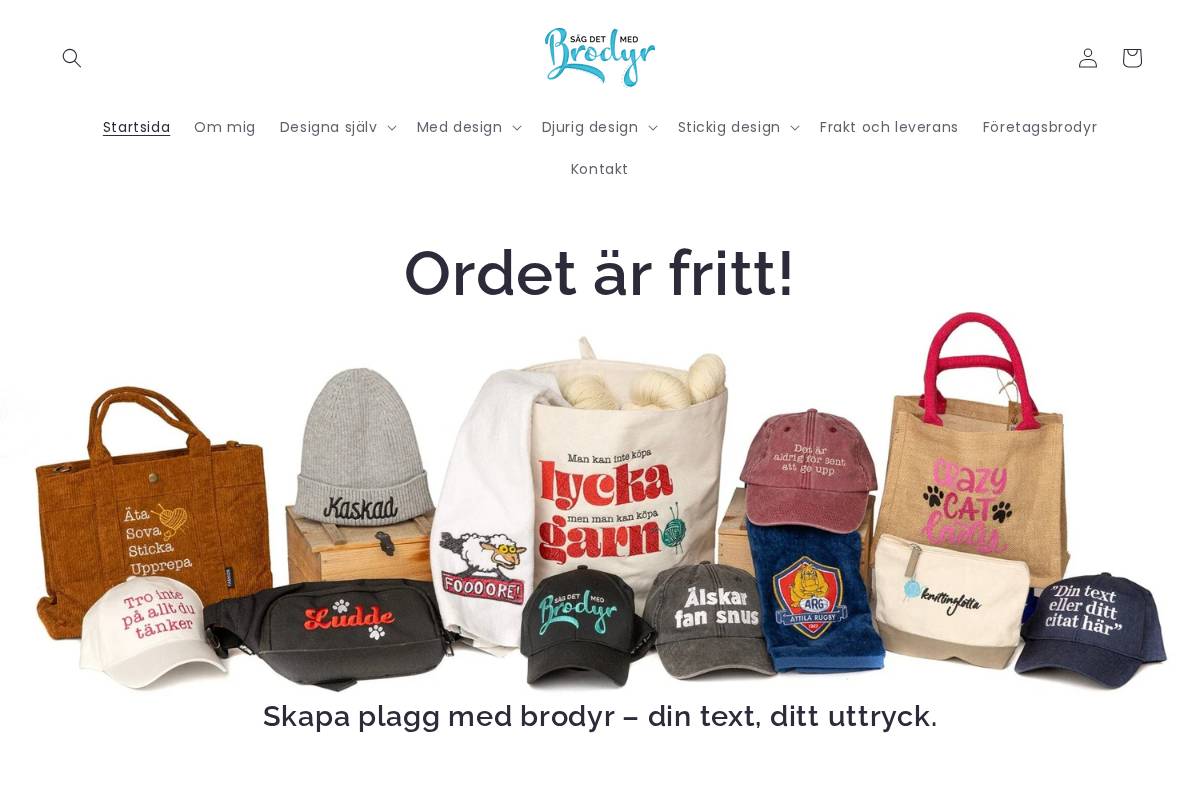 sagdetmedbrodyr.se homepage screenshot