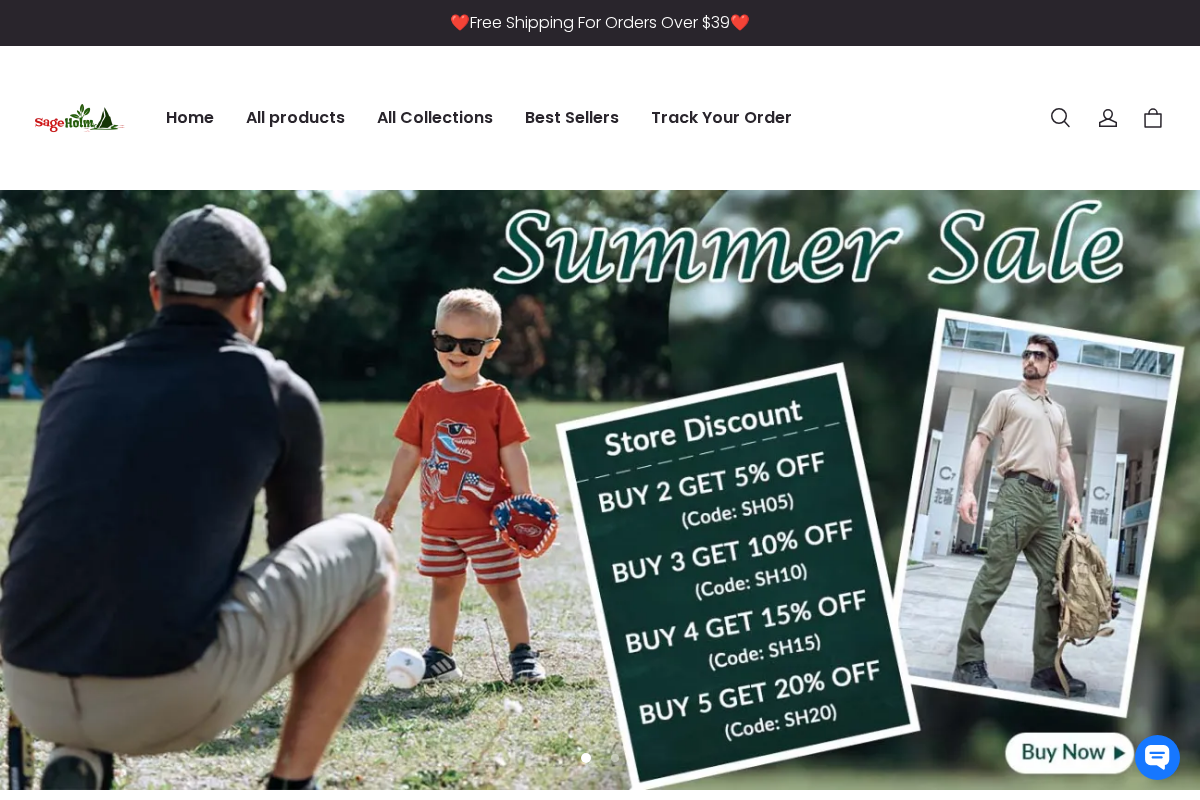 Sageholm homepage screenshot