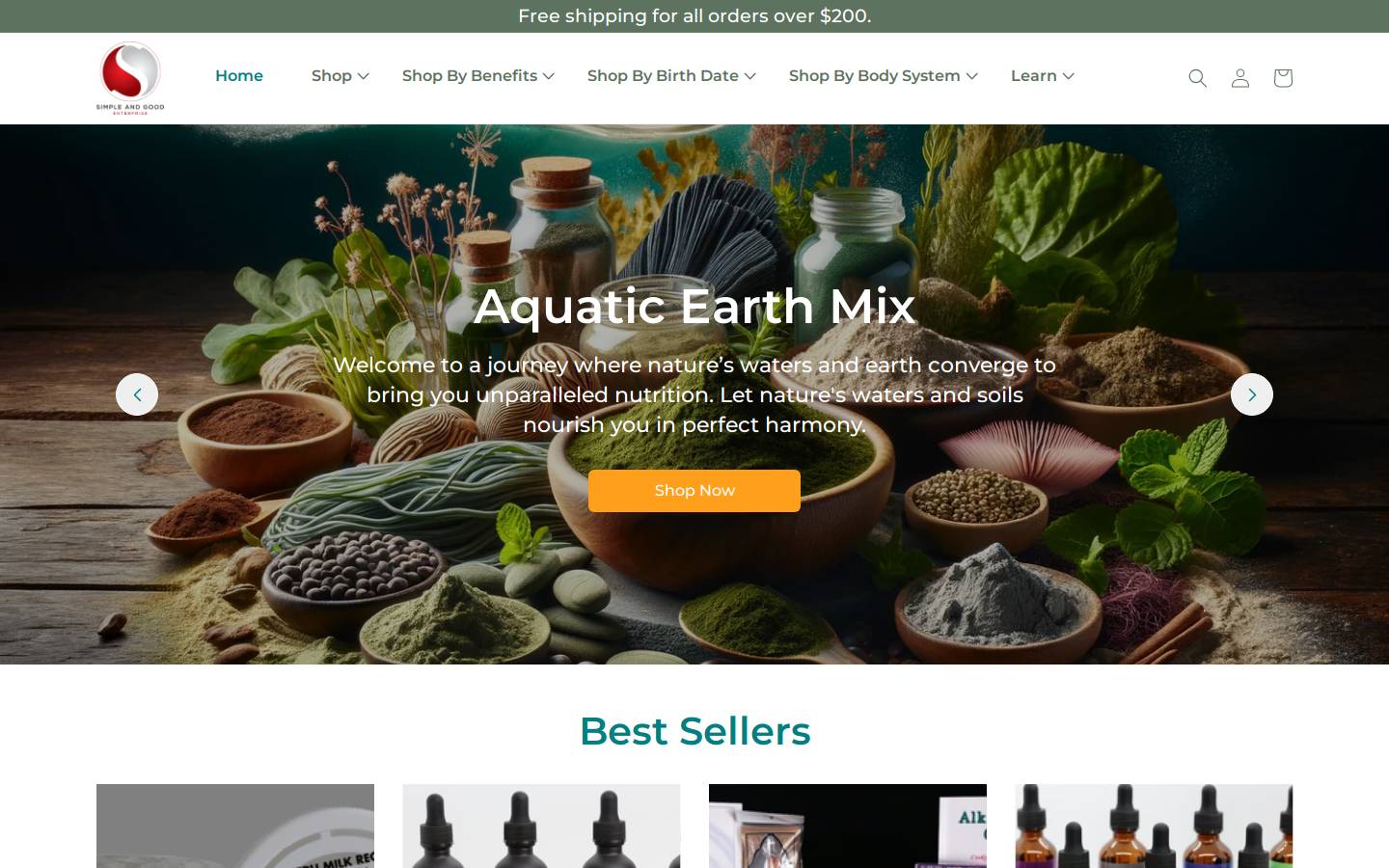 sagetinctures.com homepage screenshot