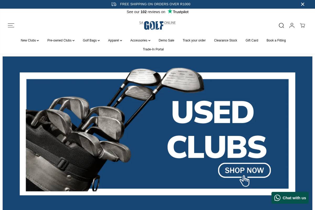 sagolfonline.co.za homepage screenshot