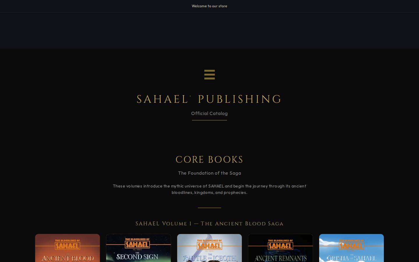 sahael.com homepage screenshot