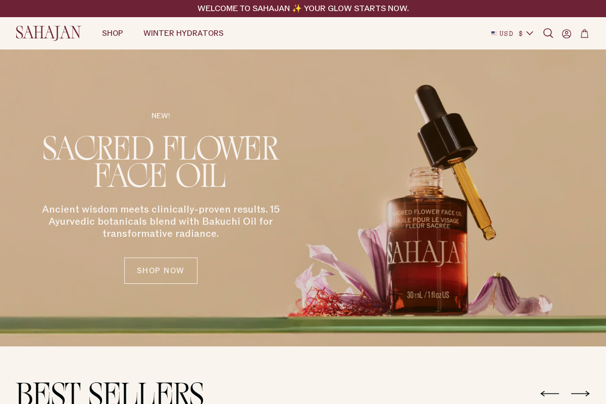 sahajan.com homepage screenshot