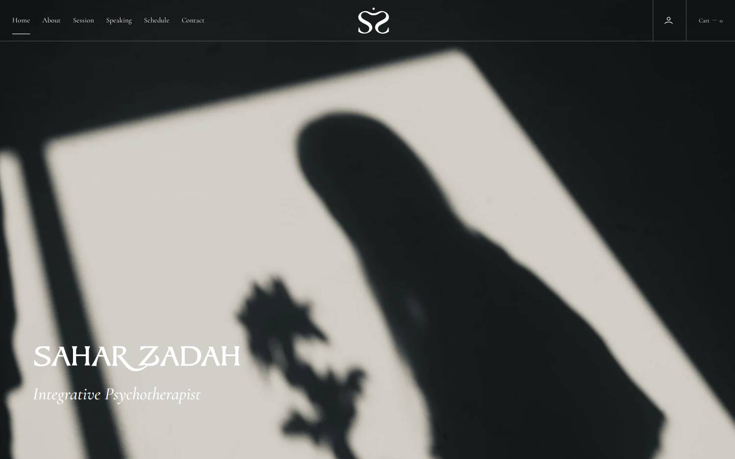 saharzadah.com homepage screenshot