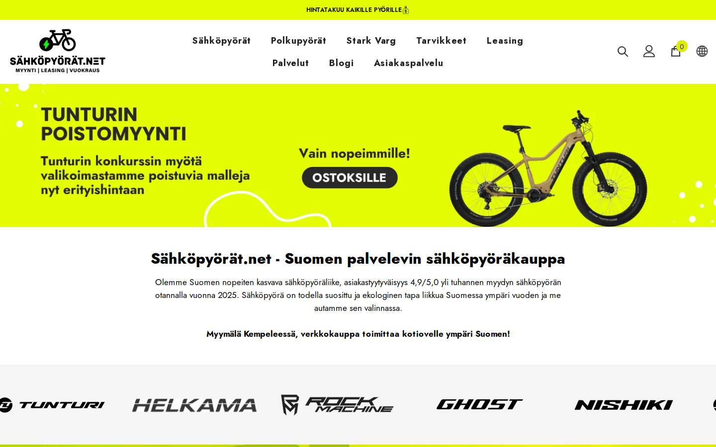 sahkopyorat.net homepage screenshot