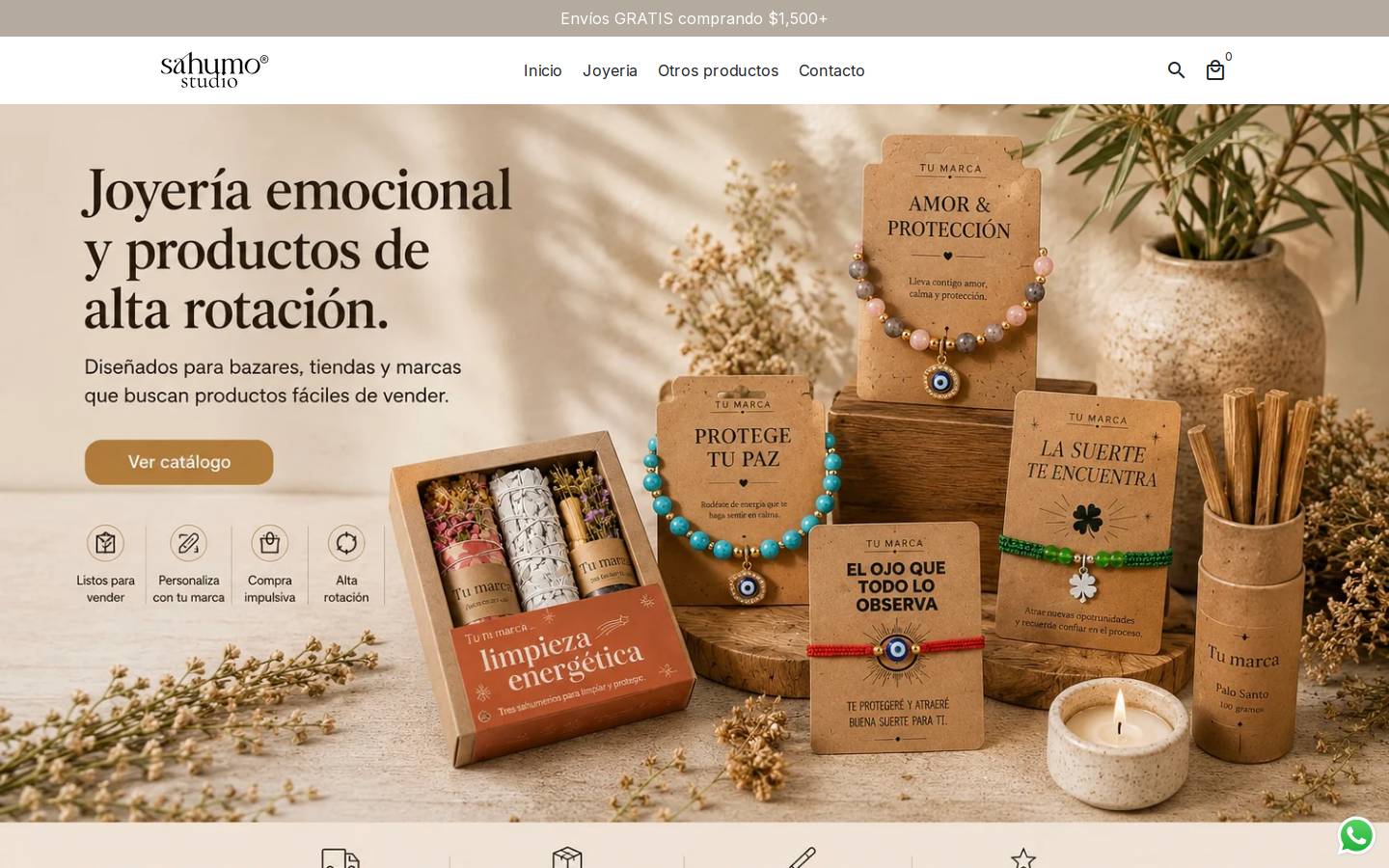 sahumo.mx homepage screenshot