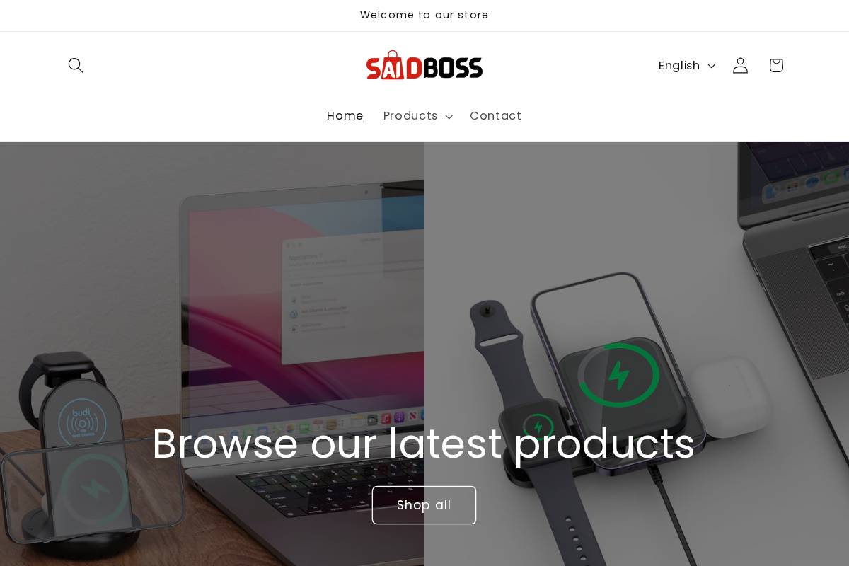 SAIDBOSS homepage screenshot