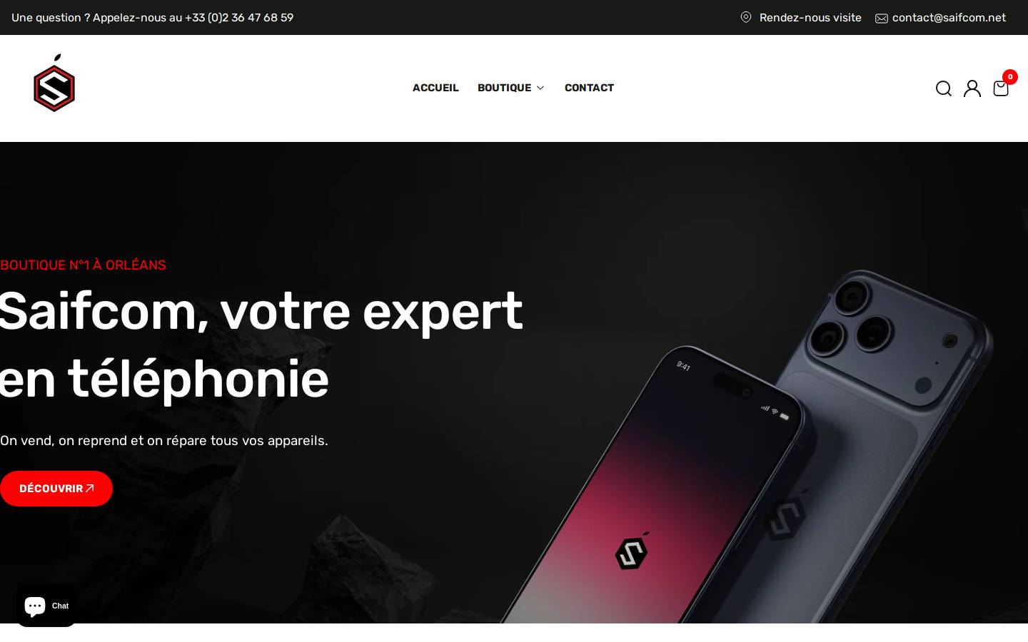saifcom.net homepage screenshot