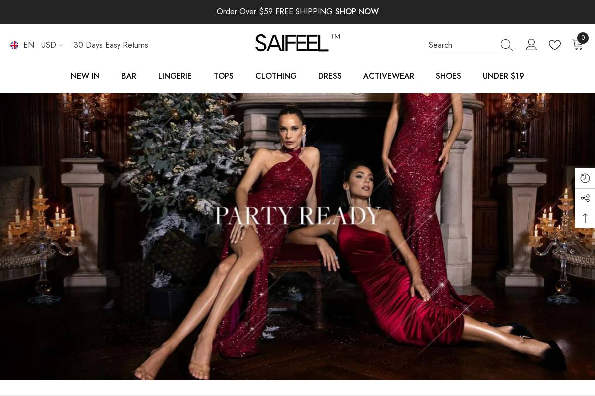 saifeel.com homepage screenshot