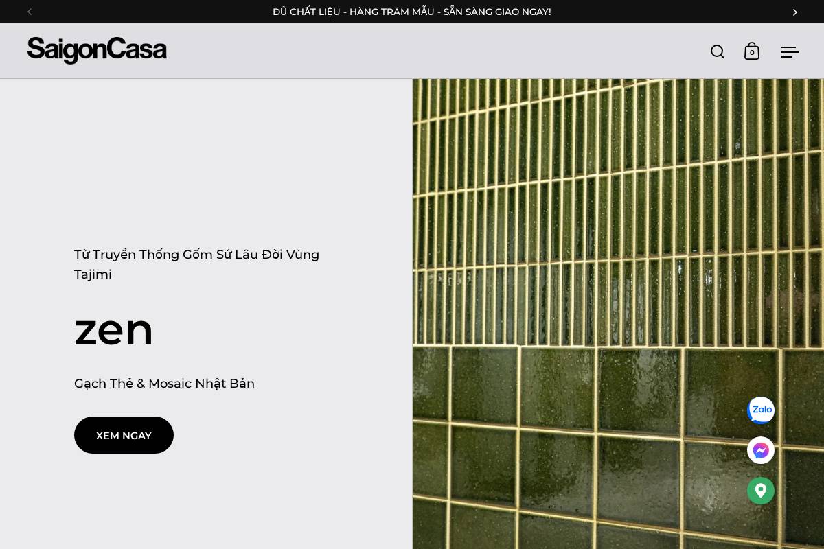 saigoncasa.com homepage screenshot