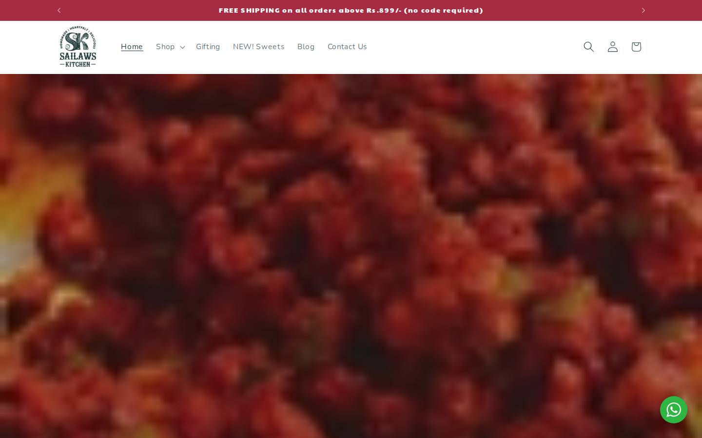 sailawskitchen.com homepage screenshot