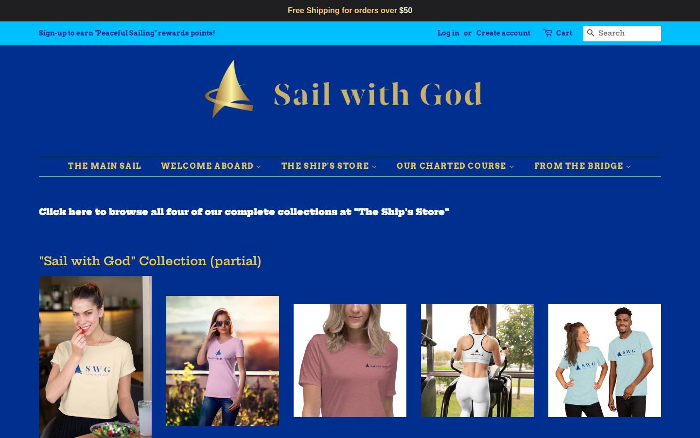 sailwithgod.com homepage screenshot
