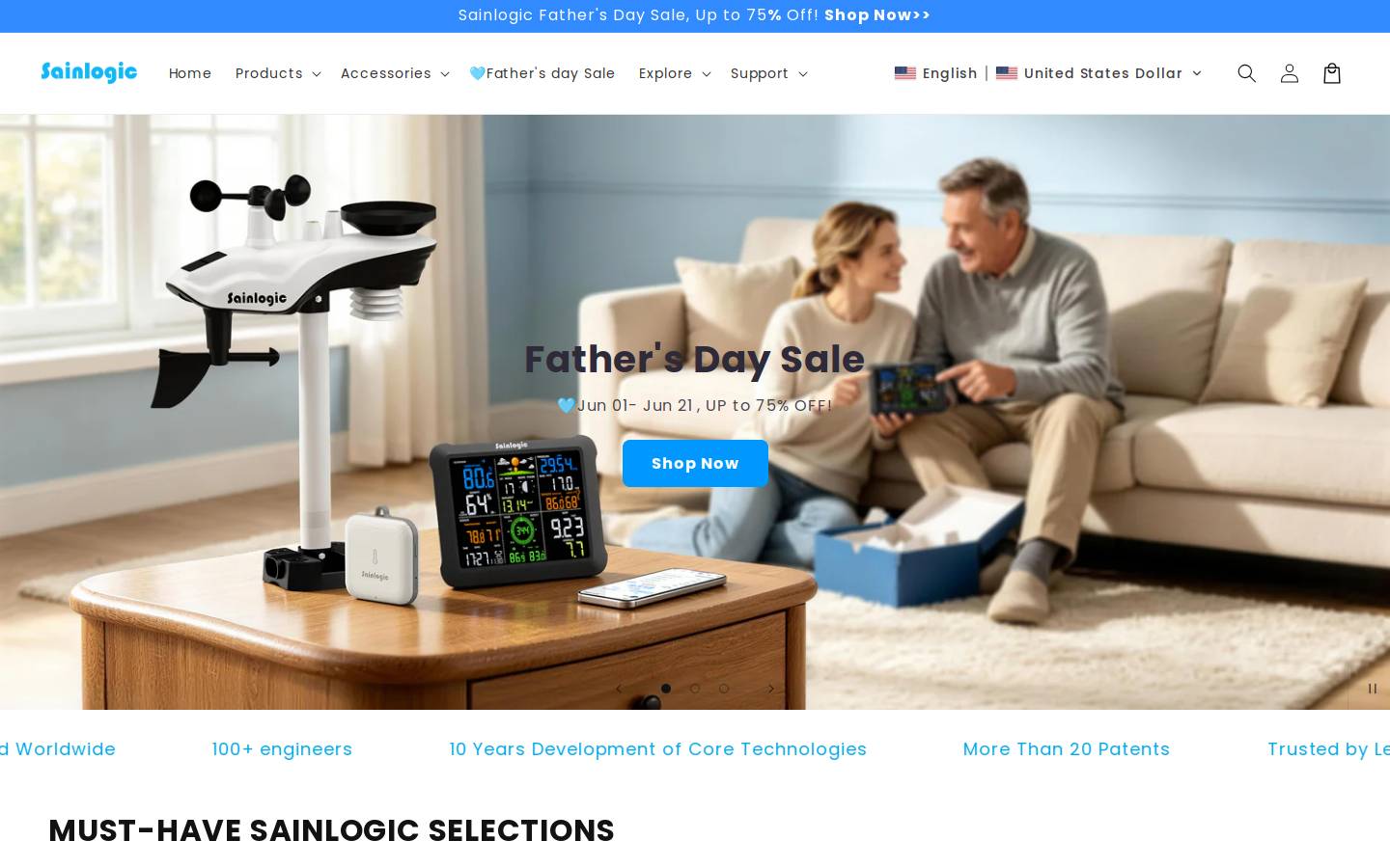 sainlogic.com homepage screenshot