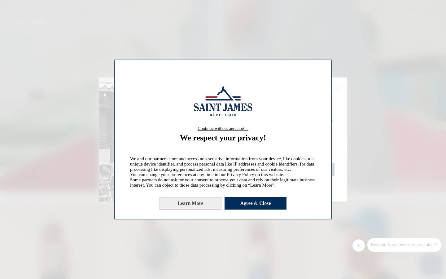 SAINT JAMES homepage screenshot