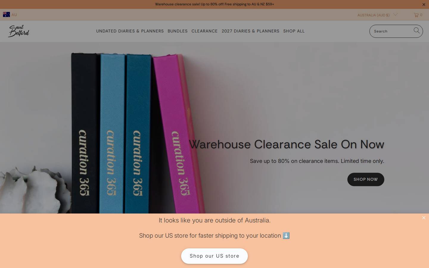 saintbelford.com.au homepage screenshot