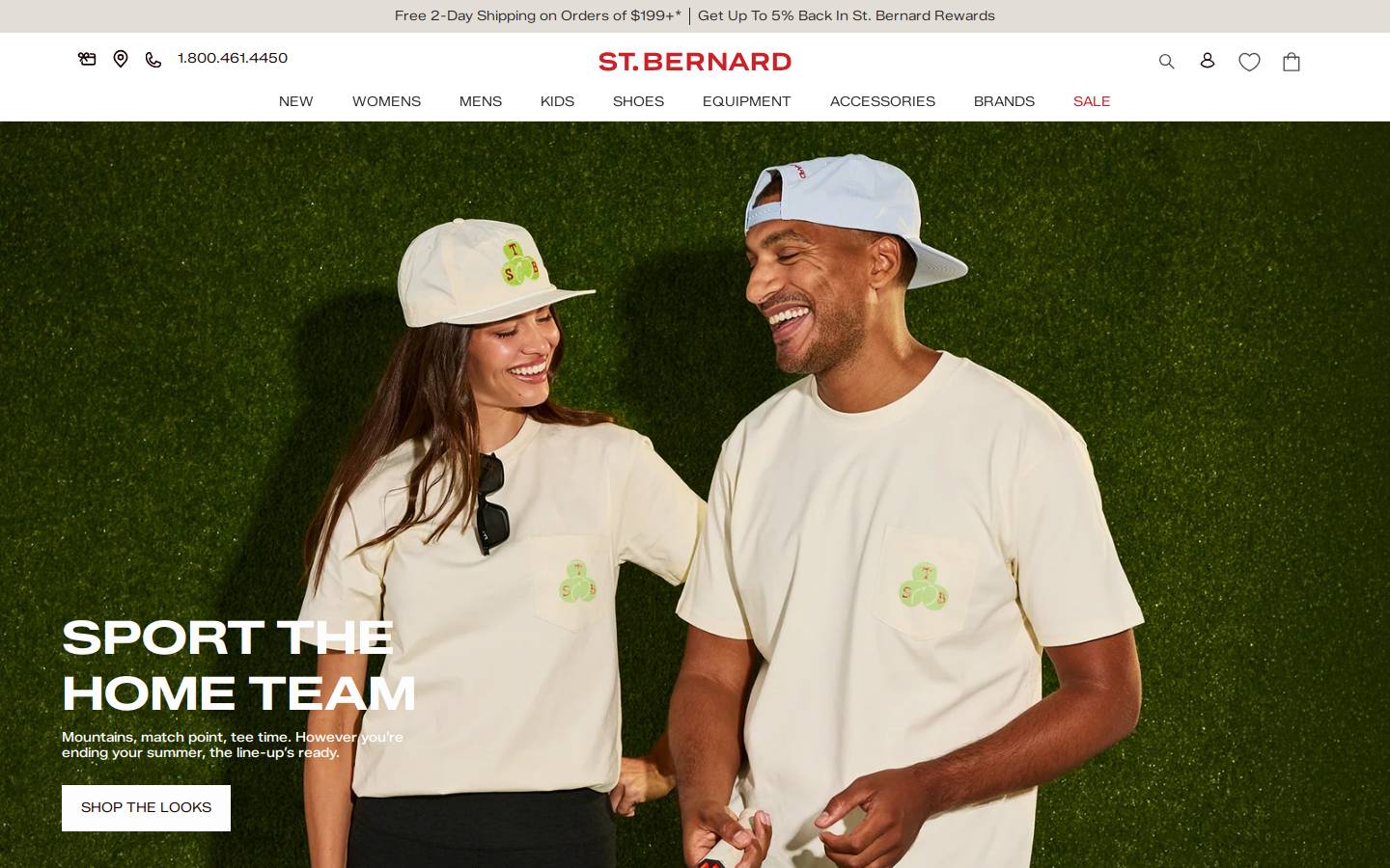 Saint Bernard homepage screenshot