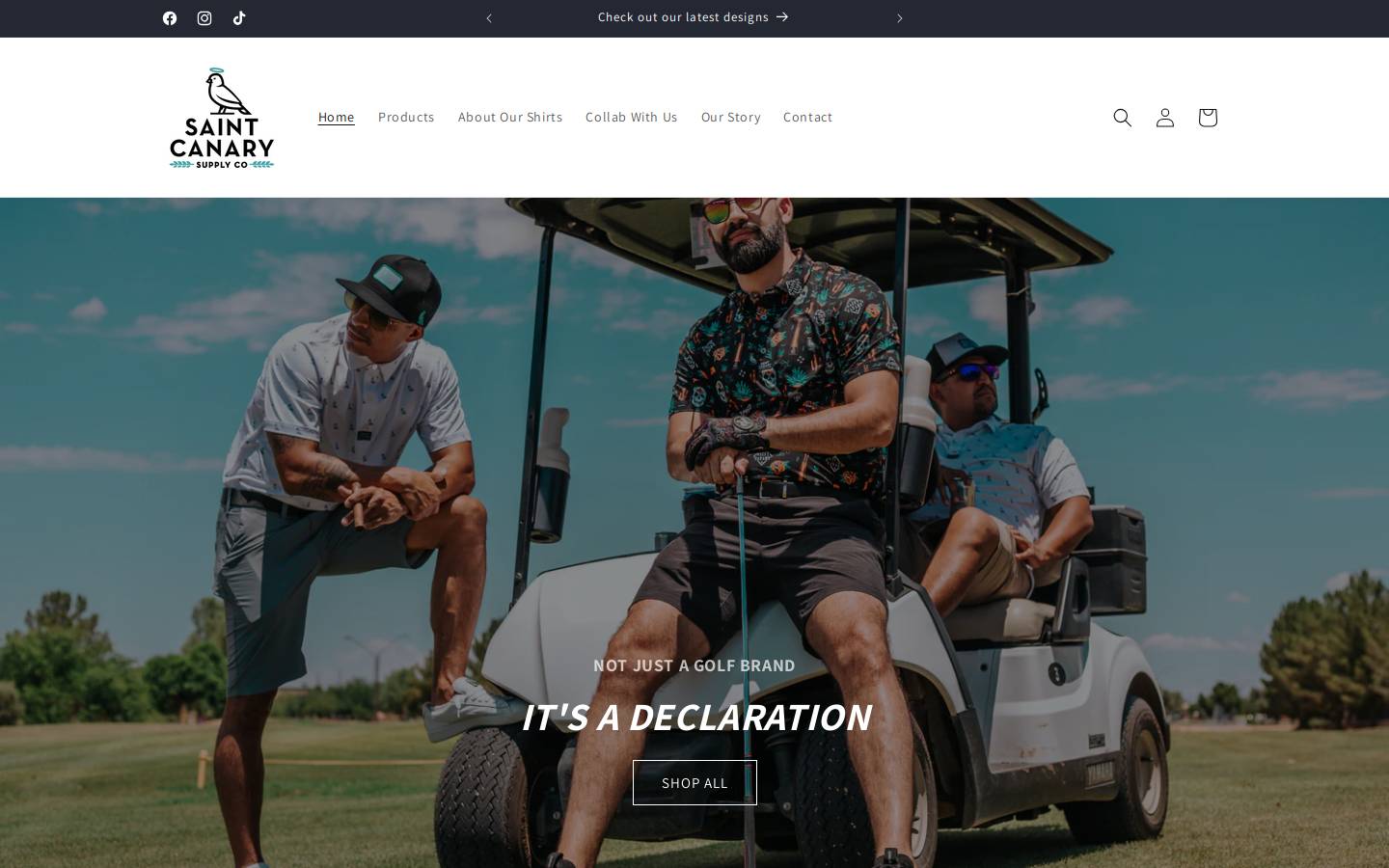saintcanary.com homepage screenshot