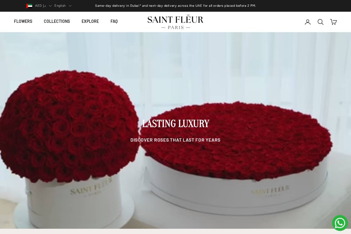 Saintfleurparis homepage screenshot