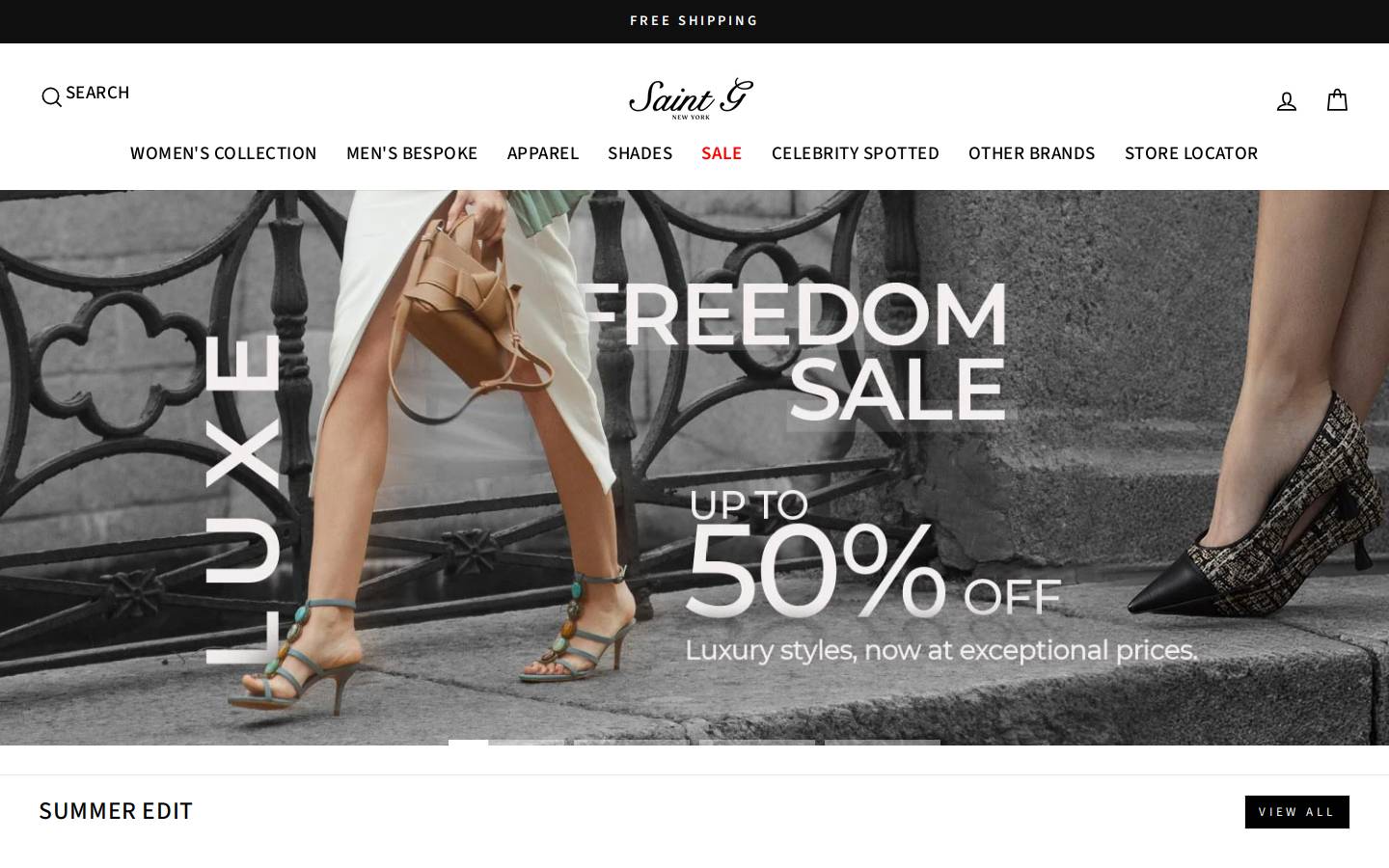 saintg.in homepage screenshot