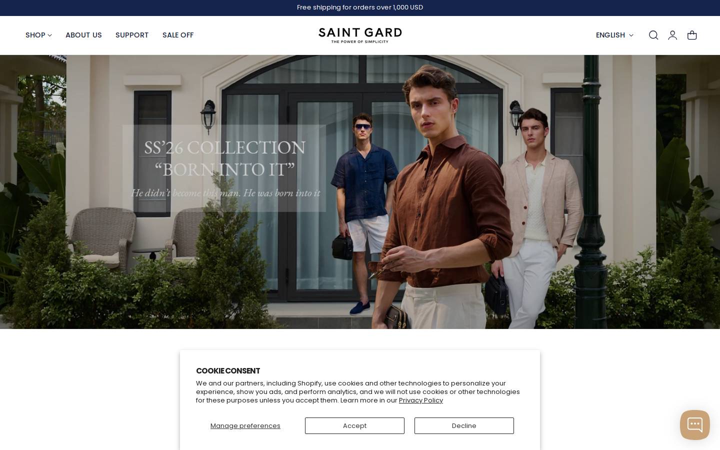 saintgard.com homepage screenshot
