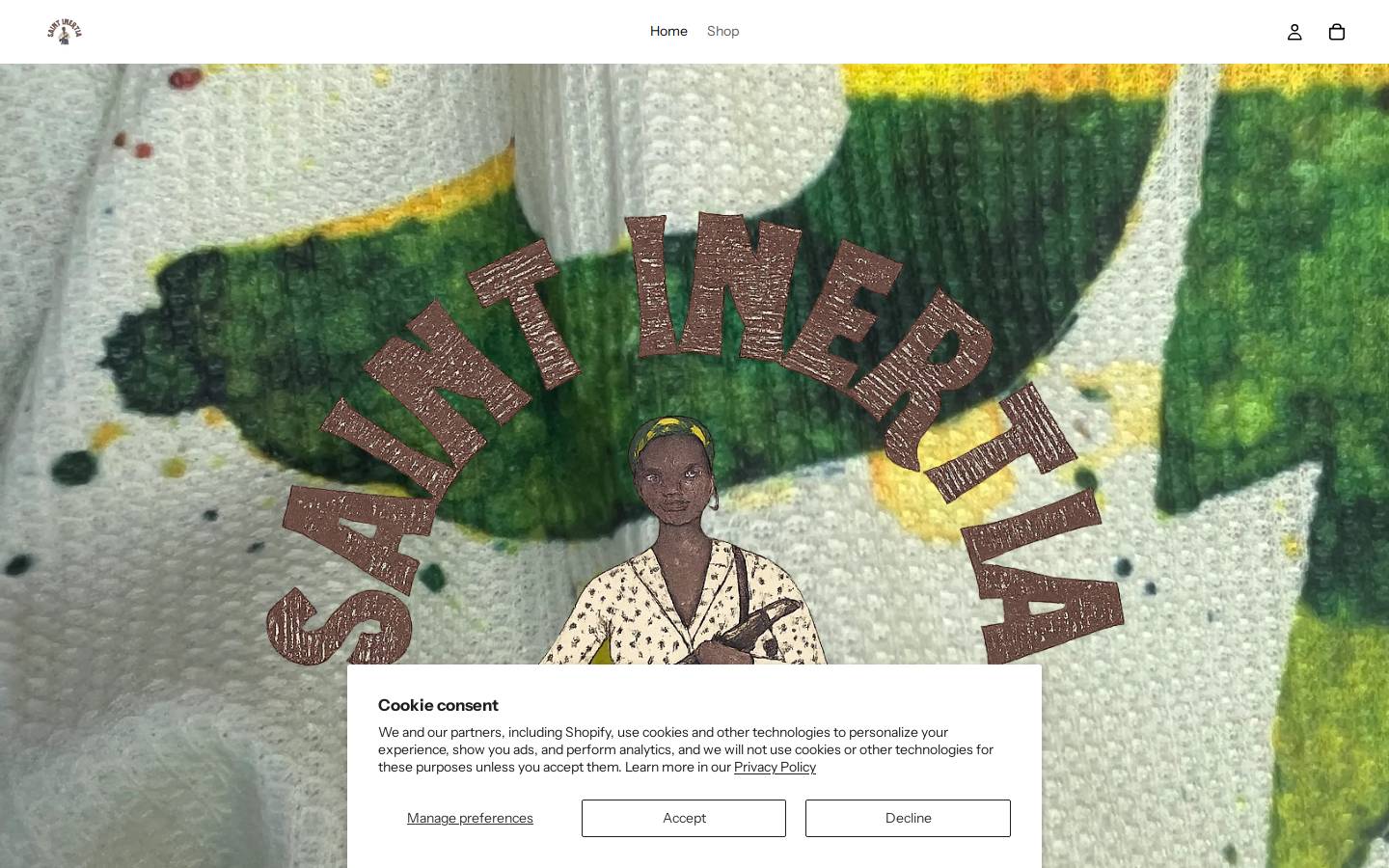 saintinertia.com homepage screenshot