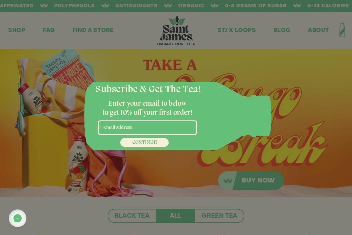 saintjamesicedtea.com homepage screenshot