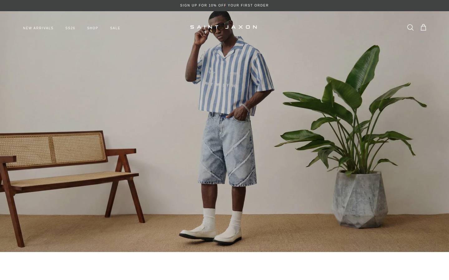 Saint Jaxon homepage screenshot